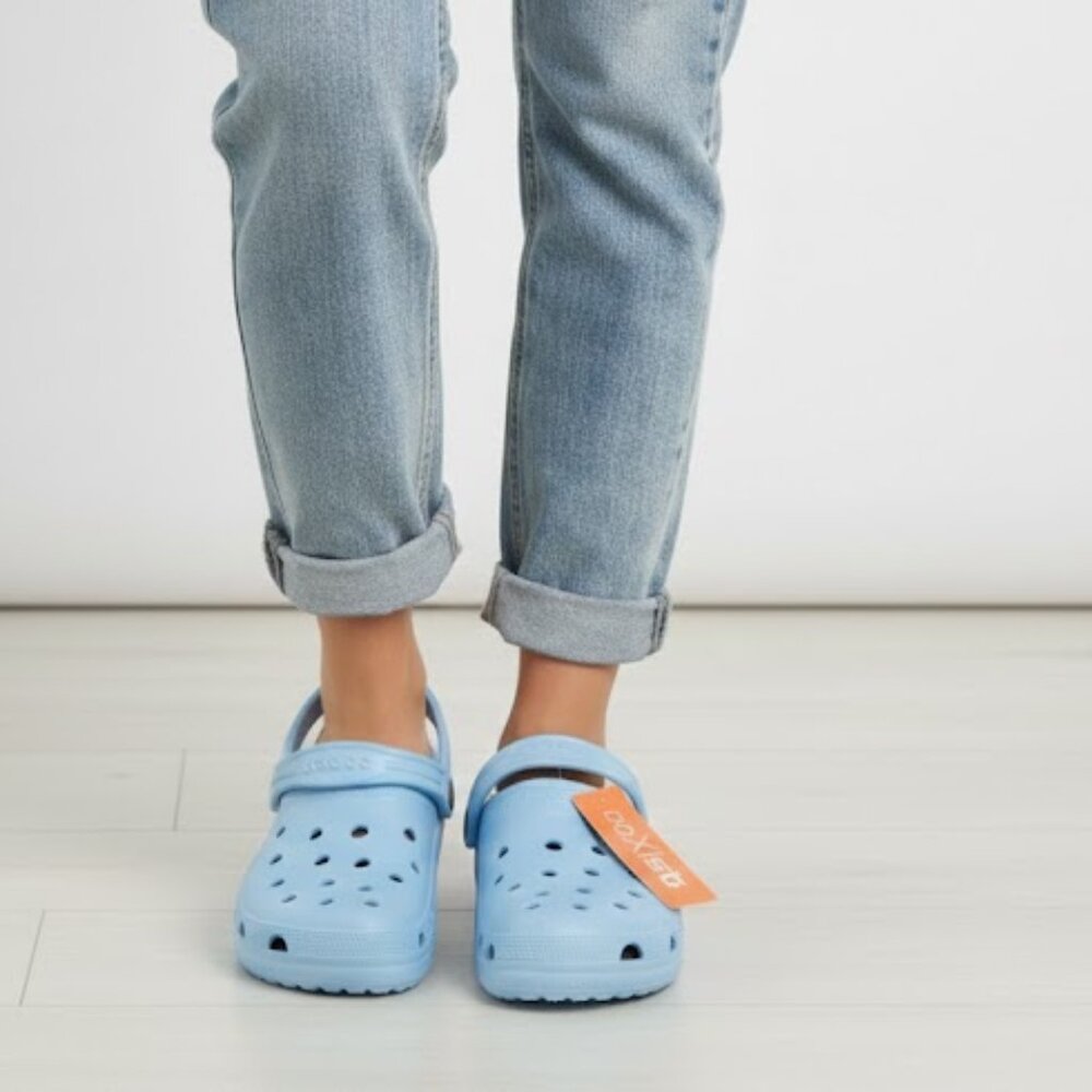 Light Blue Unisex Garden Clogs - Waterproof, Lightweight, & Comfortable Slip-On